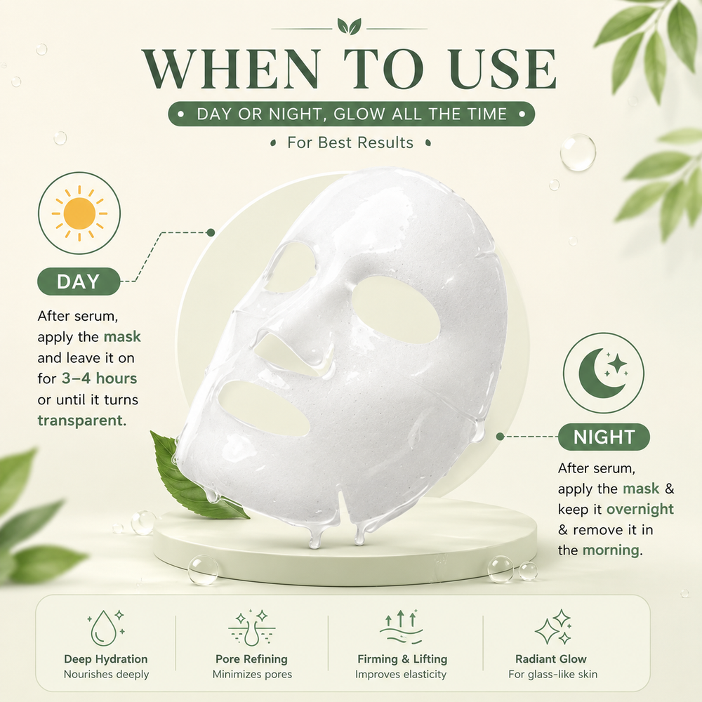 Korean Glass Skin Overnight Collagen Mask